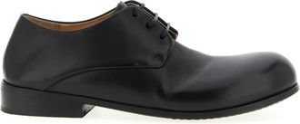 Mars&egrave;ll Black Leather Derby Shoes