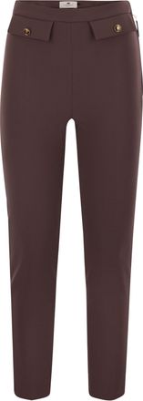 Elisabetta Franchi Double Crepe Trousers