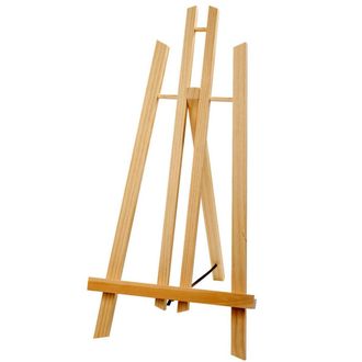 Trade Shop Trade Shop - Cavalletto Artistico Supporto Per Pittura Tela Pieghevole Legno 70 Cm Disegno
