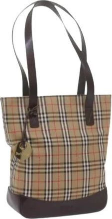 Burberry Pre-owned Shoulder Bag - Dames - Vintage Shopper - Beige - ONE Size - Vintage