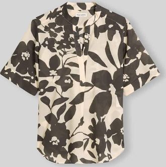 Marc O'Polo Relaxed Fit Bluse aus reiner Baumwolle in Mittelgrau, Gr&ouml;&szlig;e 34