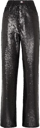 Philipp Plein Denim Broek Losse Pasvorm - Dames - Regular Fit Jeans - Zwart - W29 - Denim - Jeans
