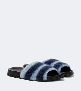 Marni Fussbett striped slides