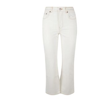 Tory Burch Dames, Jeans, Wit, Maat: W26 Katoen