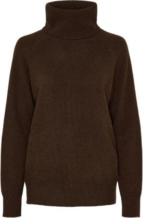 BTF-CPH Btfcph - Alma Yak Turtleneck - Dames - Truien - Bruin - Maat: S Wol