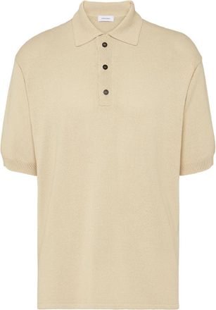 Ferragamo Ferragamo Logo-Plaque Knitted Polo Shirt