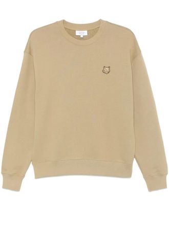 Maison Kitsuné Fox-motif sweatshirt - Neutrals