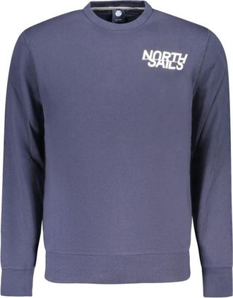 North Sails Sweatshirt met lange mouwen - Heren - Sweatshirts - Blauw - M - Katoen - Hoodies & sweatvesten
