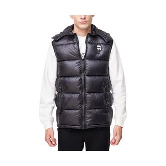 Karl Lagerfeld Heren, Jassen, Zwart, Maat: 5XL Polyamide