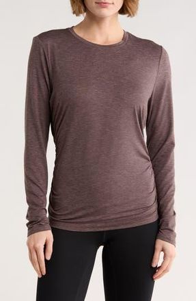 Zella Atmosphere Cinch T-Shirt in Grey Plum Heather at Nordstrom Rack, Size X-Small