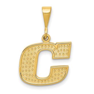 Diamond2Deal 10k Yellow Gold Initial C Pendant