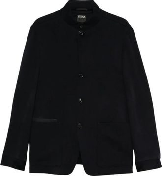 Ermenegildo Zegna Il Conte Jacket - Heren - Blazers - Zwart - L - Kasjmier - Jassen