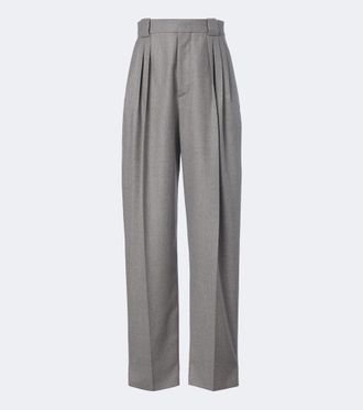 Bottega Veneta Pleated wool wide-leg pants