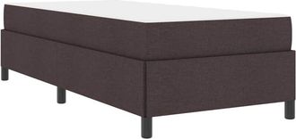 vidaXL Cama Tipo Box Spring Marr&oacute;n 90 X 200 Cm Vidaxl