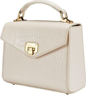 Victoria Hyde London Womens Duchess Handbag Beige Faux Leather - One Size