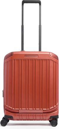 Piquadro Uitzetbare Harde Cabine Koffer voor 17.3 Laptop - unisex - Handbagage koffer - Oranje - ONE Size - Katoen - Koffers