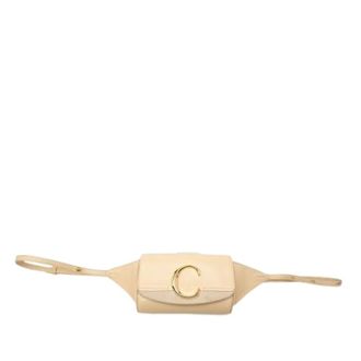 Chlo&eacute; Pre-owned Belt Bag - Dames - Pre-owned - Beige - Maat: ONE Size Leer