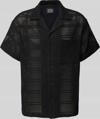 Scotch & Soda Freizeithemd mit Knopfleiste in Black, Größe XXL