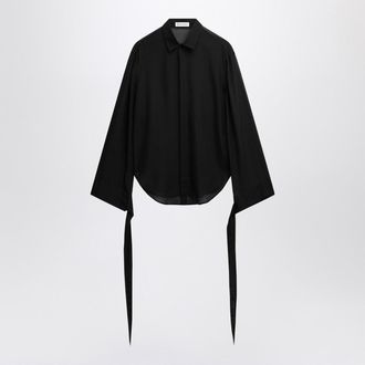 Frankie Shop Sheer Chiffon Blouse With Ties