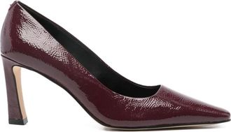 Michael Kors Darrah Crackled Patent Leather Pump - Dames - Pumps - Rood - 36 EU - Leer - Schoenen