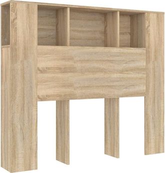 vidaXL Mueble Cabecero Color Roble Sonoma 120x18,5x102,5 Cm Vidaxl