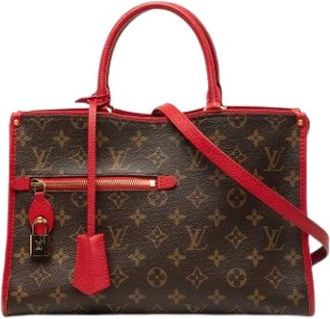 Louis Vuitton Pre-owned Popincourt PM - Dames - Vintage Handtas - Bruin - ONE Size - Leer - Vintage