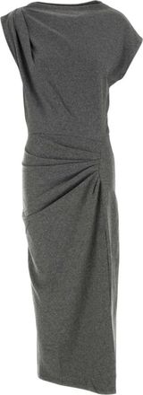 Isabel Marant Dames, Jurken, Grijs, Maat: M Wol