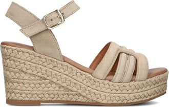 Notre-V Schoenen, Dames, Beige, 38 EU, Su&egrave;de, Elegante Beige Su&egrave;de Sleehak Sandalen