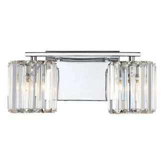 Netlighting Quoizel Divine Wall Lamp Polished Chrome IP44 in Grey