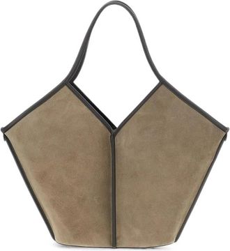 Hereu Calella Distressed-finish Geometric-handle Shoulder Bag