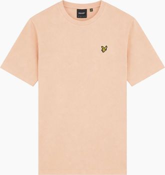 Lyle & Scott Mens Lyle & Scott Popcorn Jacquard T-Shirt - Tan - Size: 44