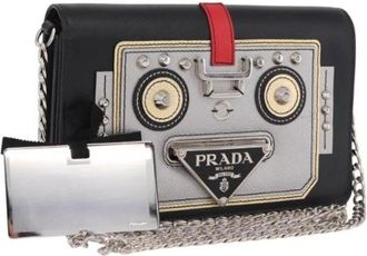 Prada Borsa a spalla vintage Pre-owned Saffiano - - Pre-owned - Donna - Nero - ONE SIZE