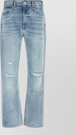 7 For All Mankind straight leg denim jeans belt loops five pocket