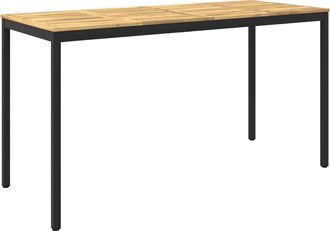 vidaXL Mesa De Bar Para Jard&iacute;n Blanco Y Negro 196 X 80,5 X 105 Cm Vidaxl