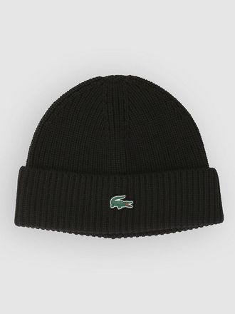Lacoste Monochrome Brioche Knit Beanie schwarz