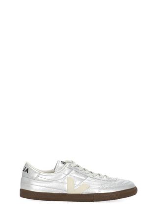 Veja Silver WomanS Leather Sneakers