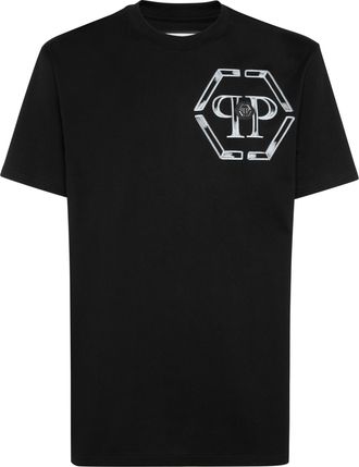 Philipp Plein Jersey T-Shirt Round Neck Ss Hexagon