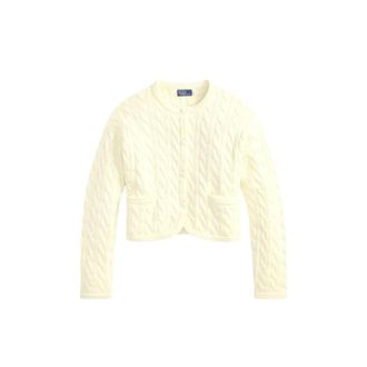 Ralph Lauren Truien & Vesten, Dames, Beige, M, Ralph Lauren - Breiwerk > Vesten