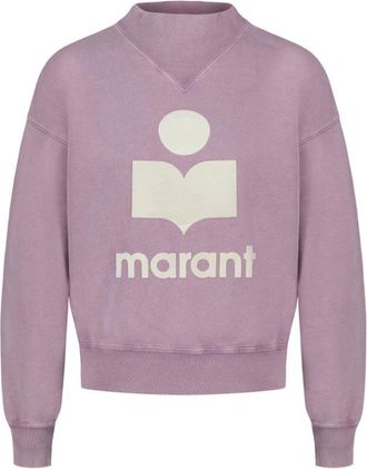 Isabel Marant Moby Sweatshirt - Dames - Sweatshirts - Paars - XS - Katoen - Hoodies & sweatvesten