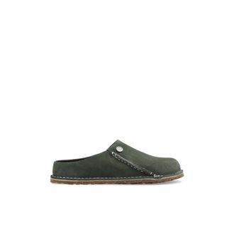 Birkenstock Schoenen, Dames, Groen, 38 EU, Leer, Zermatt Premium Slippers