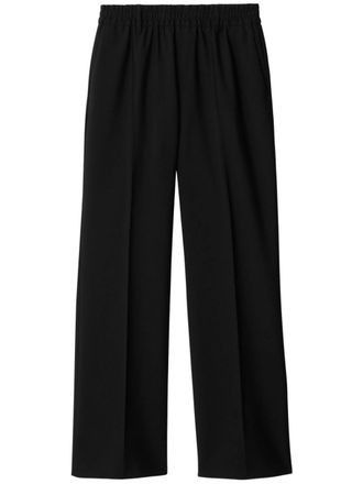 Burberry straight-leg wool trousers - Black