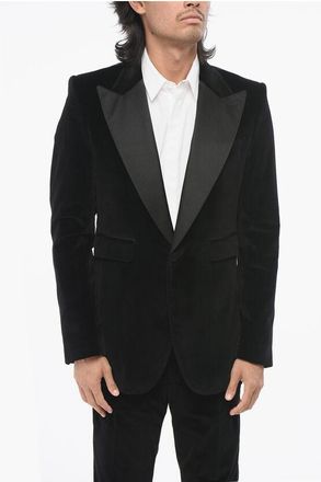 Veste Blazer Velours Côtelé Motif Noël - Pour Homme, élégant Et Festif - Idée Cadeau Fête, Mariage, Réveillon