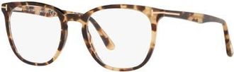 Tom Ford 52mm Irregular optical glasses in Tortoise at Nordstrom