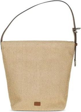 Pinko Geweven Bucket Bag - Dames - Schoudertassen - Beige - ONE Size - Tassen