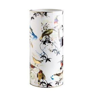 Roberto Cavalli Home Luxury Medium Vase in Gardens Birds at Nordstrom, Size Large