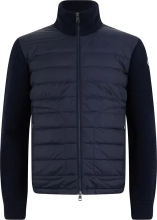 Moncler Heren, Jassen, Blauw, Maat: S Wol