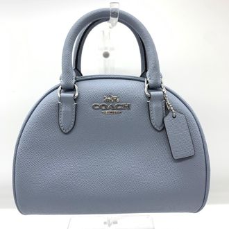 Coach blue Leather Handbag Shoulder Bag (Pre-Owned)