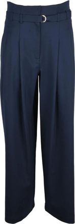 Marella Broeken, Dames, Blauw, XL, Wol, Bondeno Wijde Broek