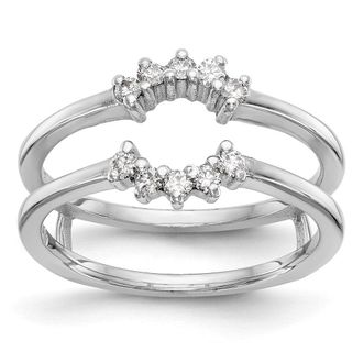 Diamond2Deal 14k White Gold Lab Grown Diamond Wedding Band Ring 1/4Ct Clarity- VS Color- G-H