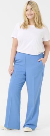 Kaffe Curve Pants Suiting Regular fit Ebb and Flow blue